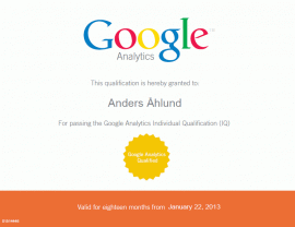 Google Analytics Individual Qualification (GAIQ)