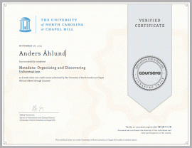 Coursera Verified Certificate